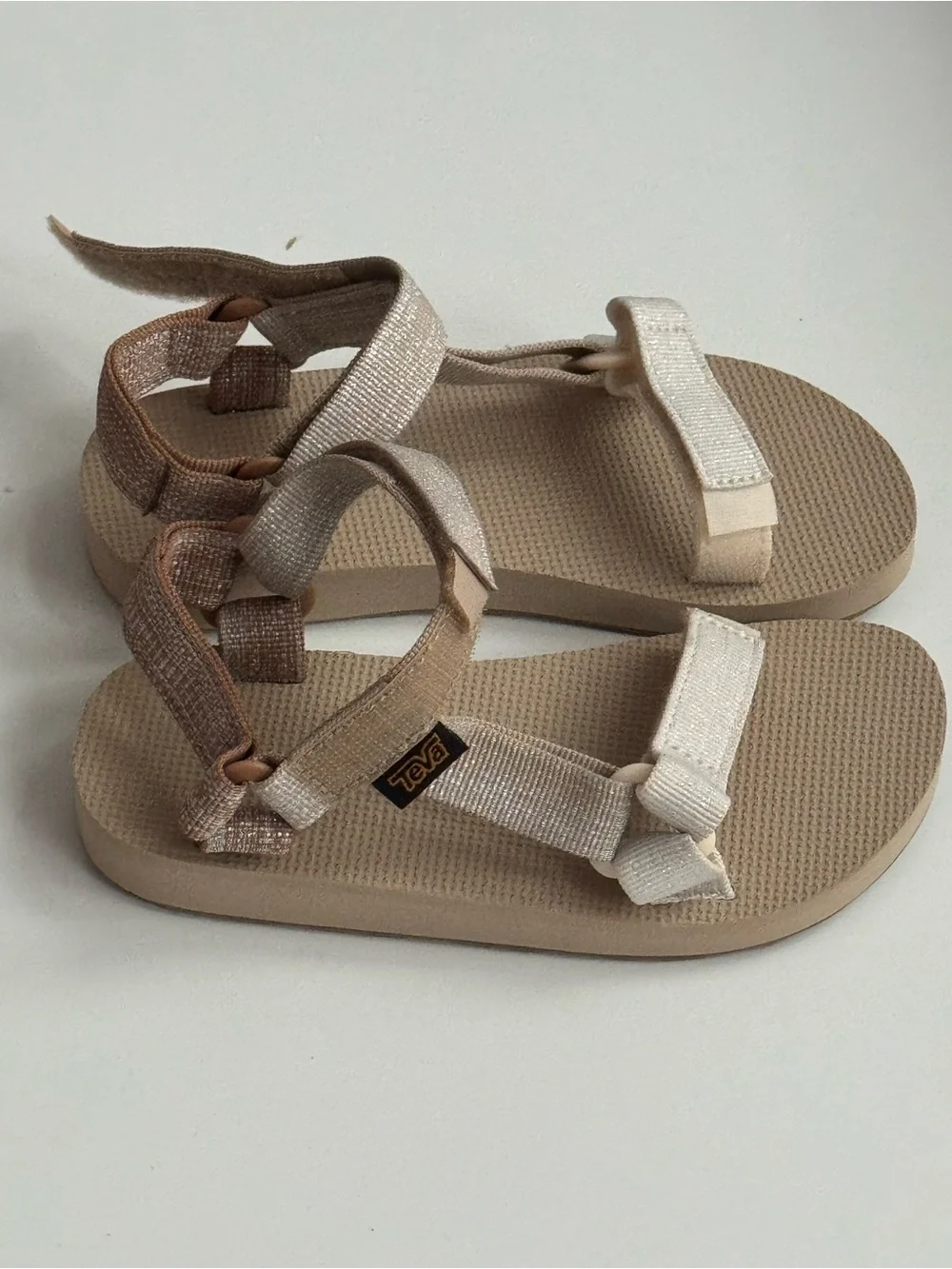 Teva Kids Beige Cream Strappy Sandals